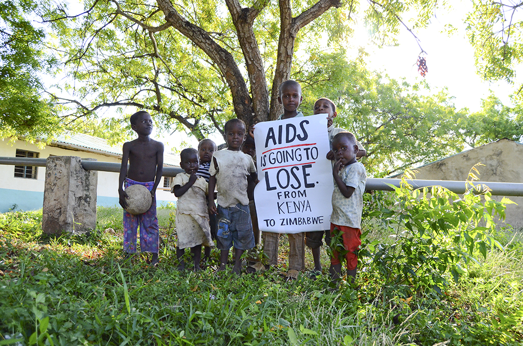 UN-AIDS Eradicate AIDS Campaign