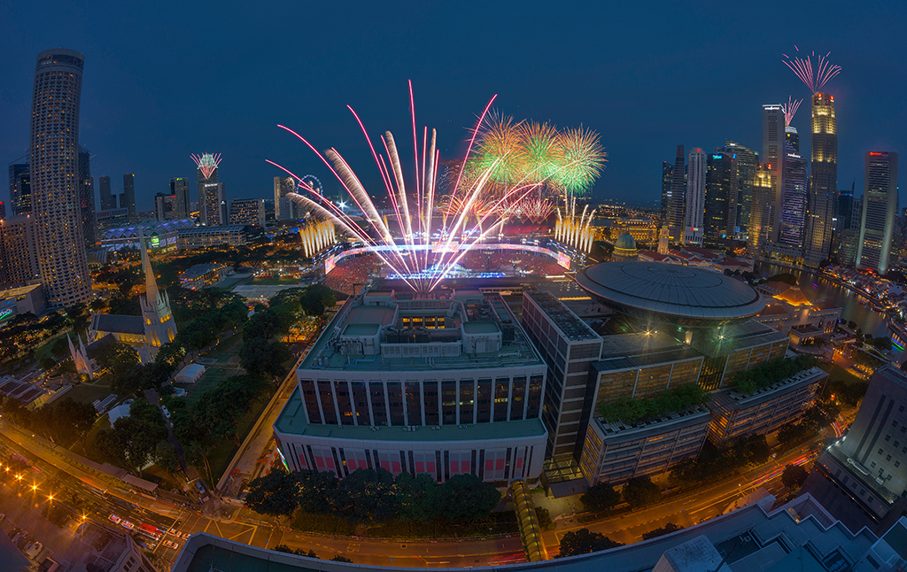 SG50 Cityscape Fireworks 