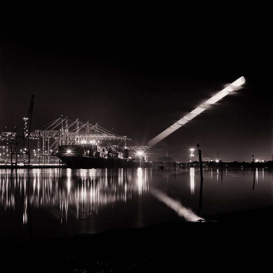 Moonrise -Southampton Docks