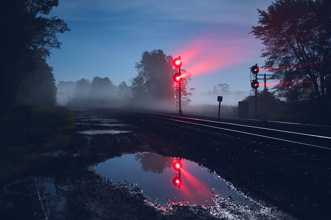 The Rails // Railroad Art and Photo Series // Night Volume One
