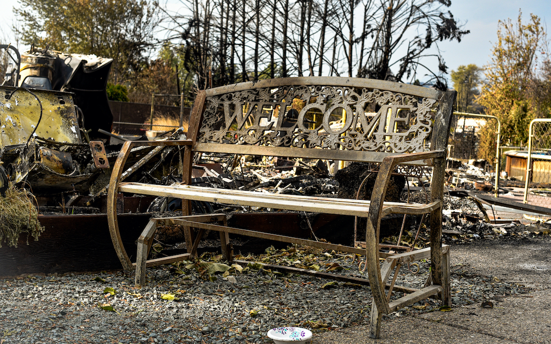 10 Days After the Fire in Talent, Oregon.