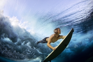 Underwater Surfer. 