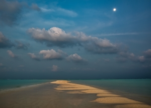 Maldives by moonlight