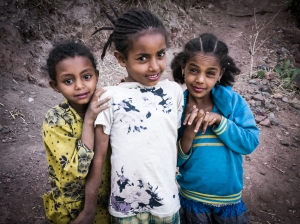 Little girls in Geneta Mariam (Ethiopia)
