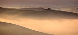 fog in the valleys