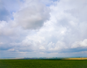 Field and clouds