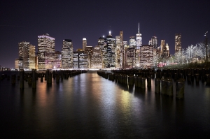 Brooklyn Old Pier One: Night Cityscape