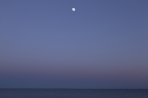 Moon and Sea