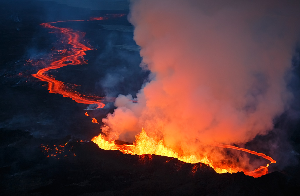 Holuhraun Volcanic Eruption