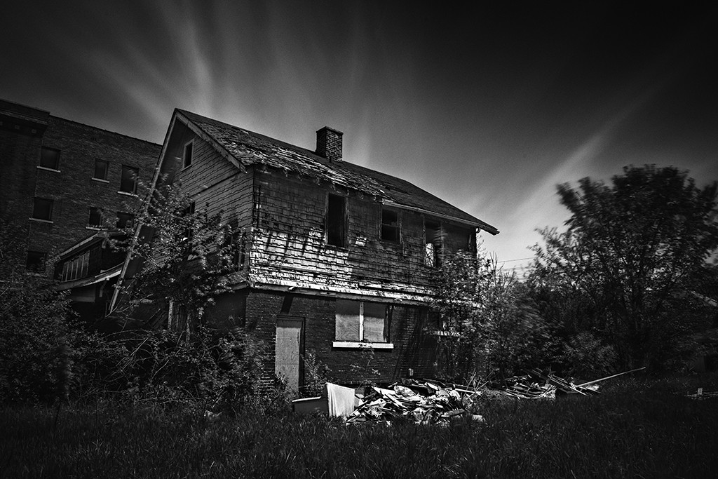 Abandoned houses.