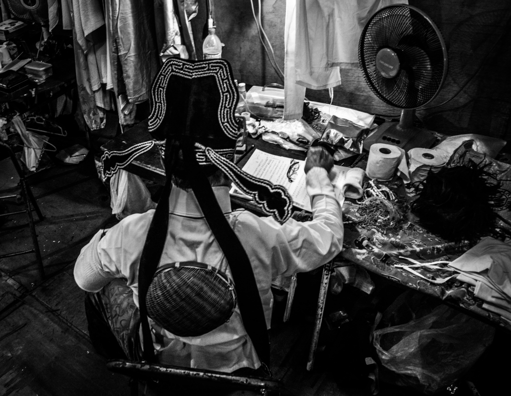 Backstage of the Chinese Opera