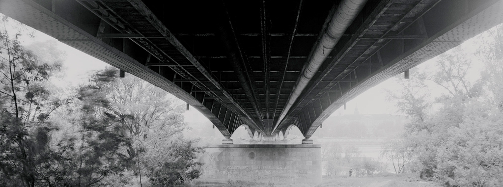 A view under the bridge