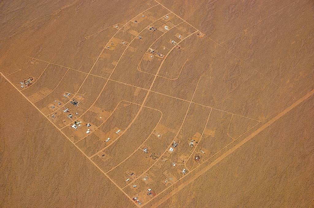 Mojave Desert Aerial View 