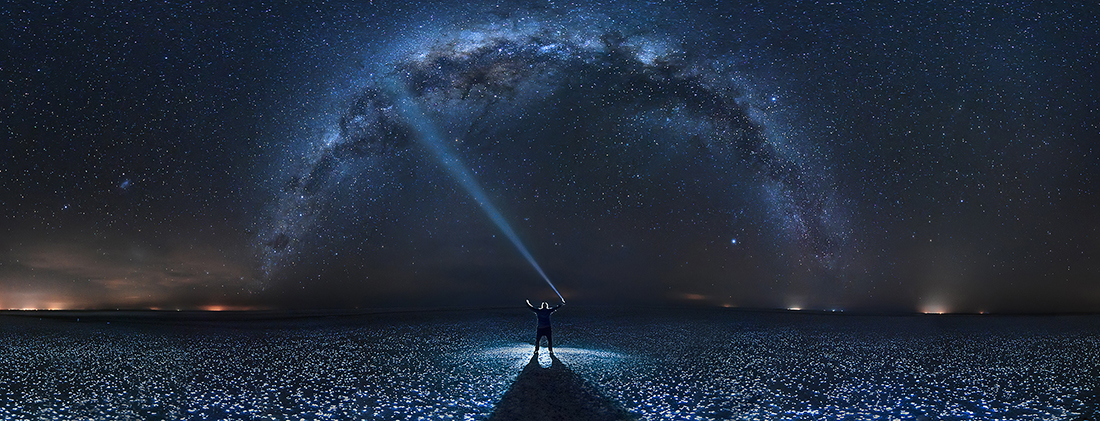 The light of the Milky Way