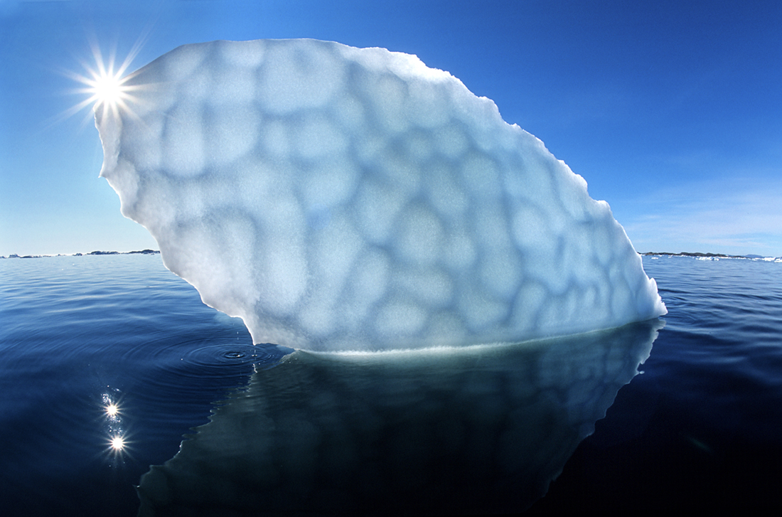 Iceberg Under The Light Of The Midnight Sun – Greenland