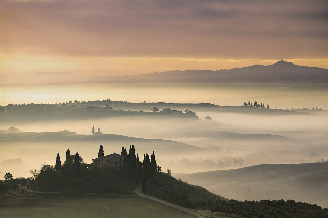 Misty Sunrise in Tuscany