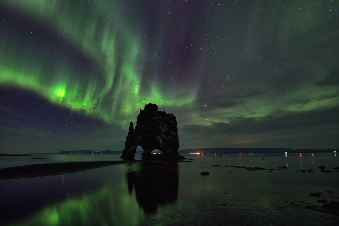 aurora borealis over Iceland