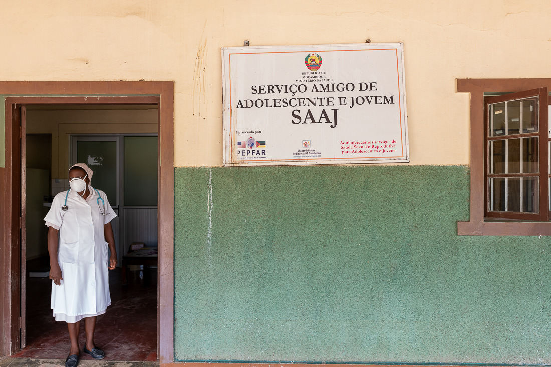 Chalucuane Health Centre, Limpopo District, Mozambique. The young persons health and sex education clinic