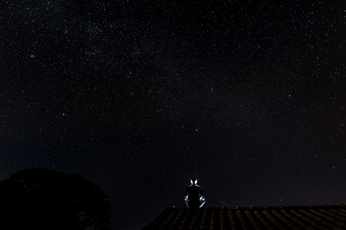 Brazilian night skies in the countryside 