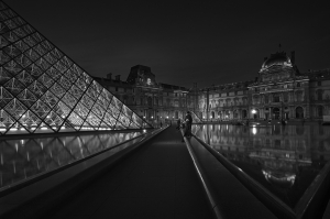 Lights in Louvre, Paris