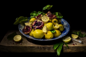 Still Life with Lemons and Pomegranate