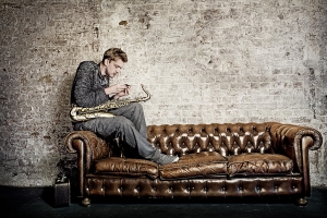 Saxophonist Adrian Hanack