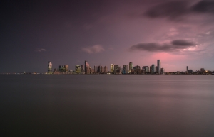 View on Jersey City after the storm.