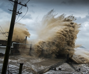 Typhoon hit Shengsi Islands