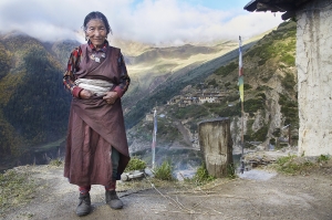 Old Lady ,Chala village ,Humla ,Nepal