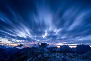 Twilight over Dolomiti
