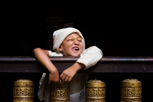 Young monk at Golden Temple