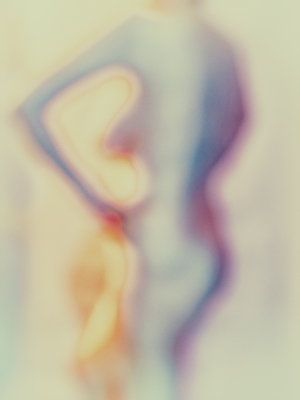 Watercolor female nude