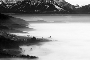 Foggy Winter Valley