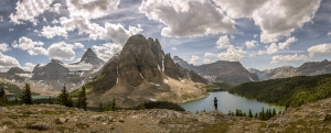 View from the Niblet in Mount Assiniboine National Park