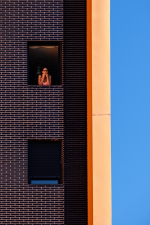 A girl in the window