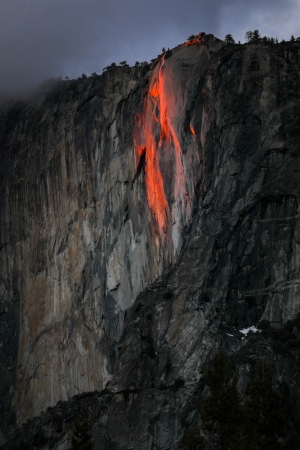 Firefalls in Yosemite National Park 2021