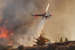 Glendora Wildfire, California, USA, January 16, 2014