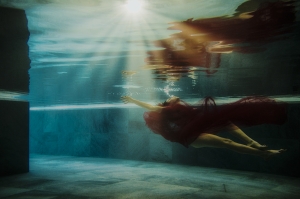 woman in the water