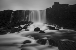 Winter Icelandic Waterfall 