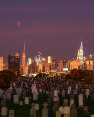 Lunar Eclipse over Manhattan