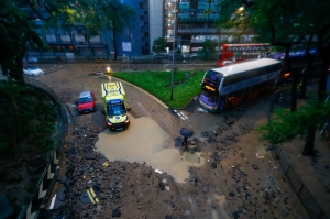 Once-in-a-century rainstorm submerged Hong Kong